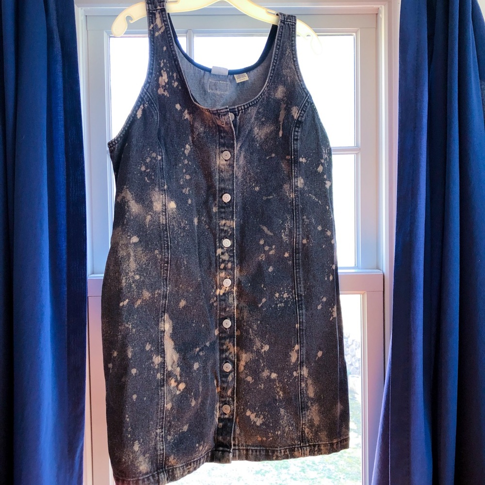 Levi’s Button Down Denim Mini Dress- Acid Wash